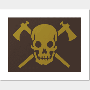 Skull Tomahawk Posters and Art